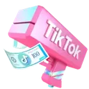 Подарок Money Gun в TikTok